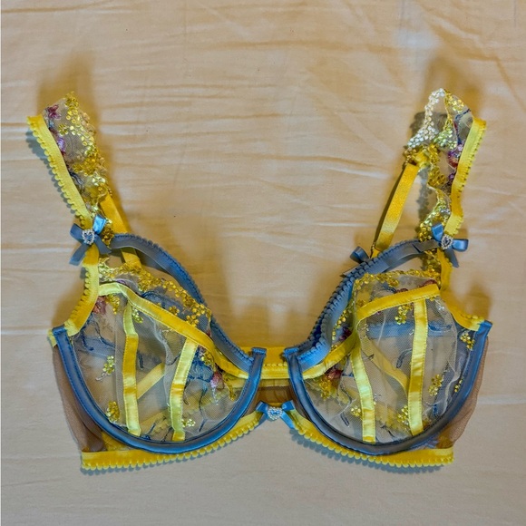 For Love and Lemons Lavender Meadows Bra New No Tags SDD - Picture 3 of 7